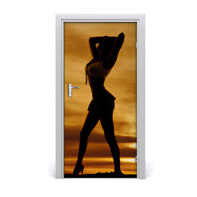 Adesivo per porta Gonna corta