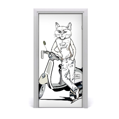Sticker porta Gatto