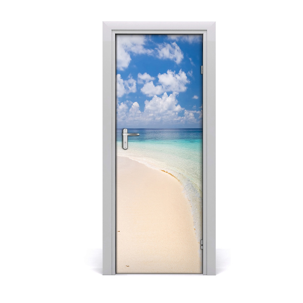 Adesivo per porta Maldives Beach