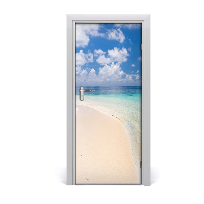 Adesivo per porta Maldives Beach