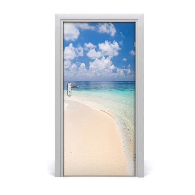 Adesivo per porta Maldives Beach