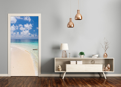 Adesivo per porta Maldives Beach