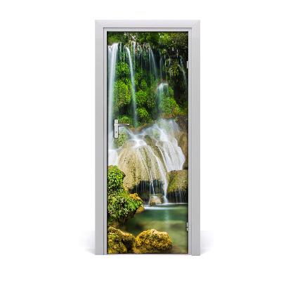 Adesivo per porta Cascata nella giungla
