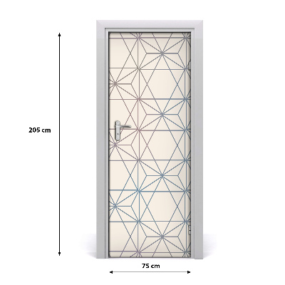 Adesivo per porta Sfondo geometrico