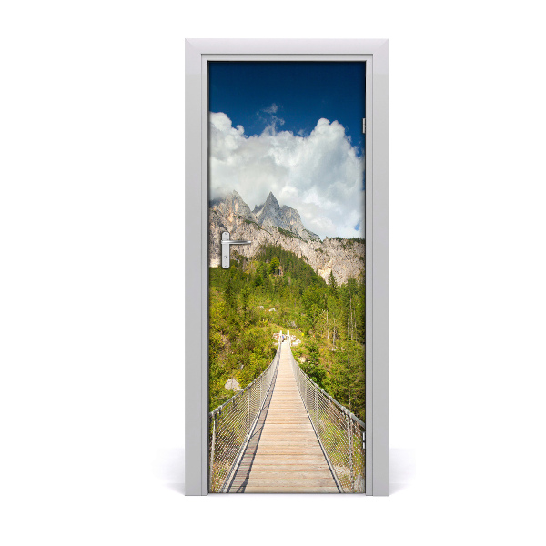 Adesivo per porta interna Ponte sospeso
