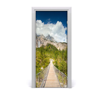 Adesivo per porta interna Ponte sospeso