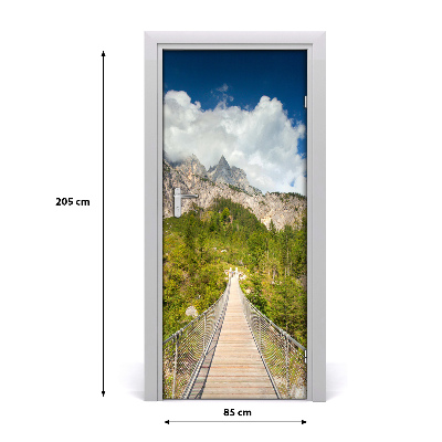 Adesivo per porta interna Ponte sospeso