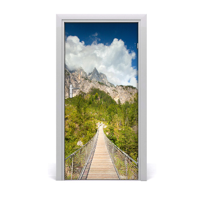 Adesivo per porta interna Ponte sospeso