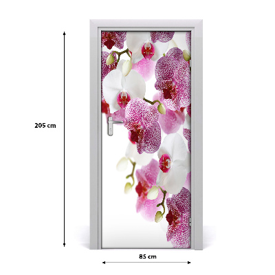 Adesivo per porta Orchidea
