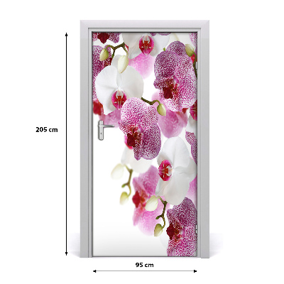 Adesivo per porta Orchidea