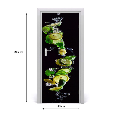 Rivestimento Per Porta Lime e limoni
