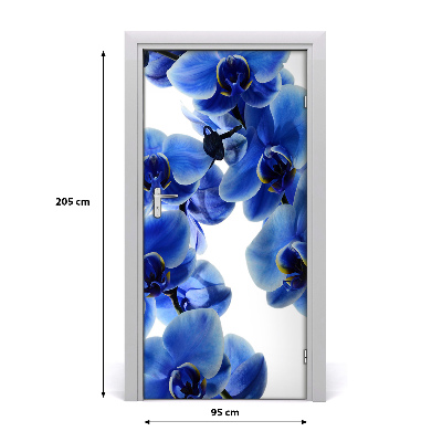 Adesivo per porta fiore di orchidea