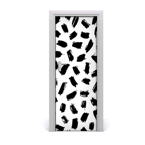 Sticker porta Macchie in bianco e nero