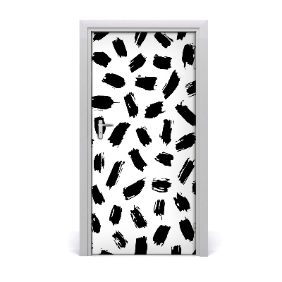 Sticker porta Macchie in bianco e nero