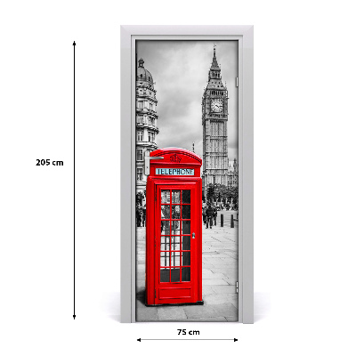 Poster adesivo per porta Londra, Inghilterra