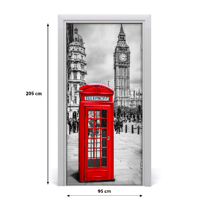 Poster adesivo per porta Londra, Inghilterra