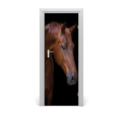 Adesivo per porta Ritratto di un cavallo