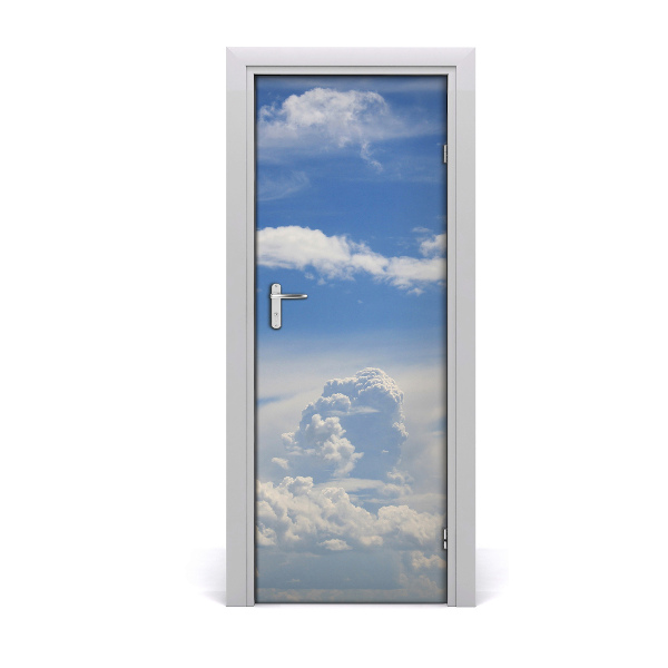 Adesivo per porta interna Nuvole nel cielo