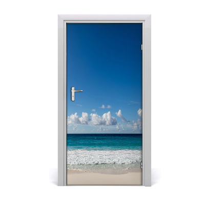 Adesivo per porta Spiaggia tropicale