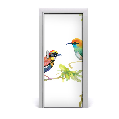 Adesivo per porta interna Uccelli