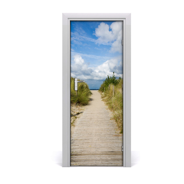 Adesivo per porta Sentiero per la spiaggia