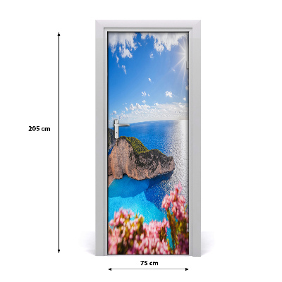 Adesivo per porta interna Zakynthos Grecia