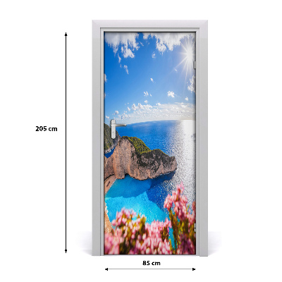 Adesivo per porta interna Zakynthos Grecia