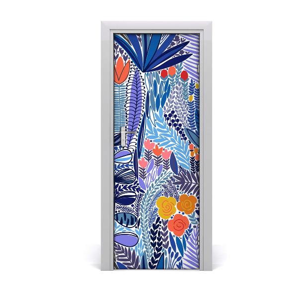 Sticker porta Fiori tropicali