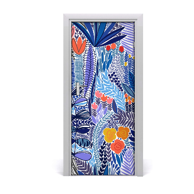 Sticker porta Fiori tropicali