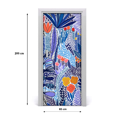 Sticker porta Fiori tropicali