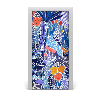 Sticker porta Fiori tropicali