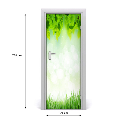 Sticker porta Foglie ed erba