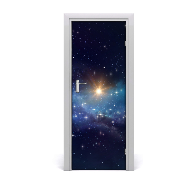 Adesivo per porta Cielo stellato