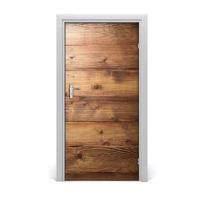 Adesivo per porta Sfondo di legno