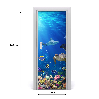 Adesivo per porta barriera corallina
