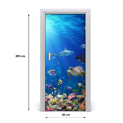 Adesivo per porta barriera corallina
