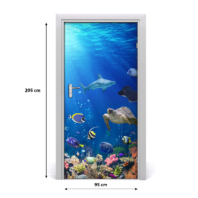 Adesivo per porta barriera corallina