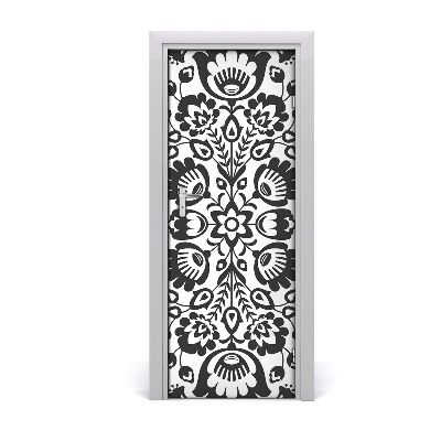 Poster adesivo per porta Pattern folk