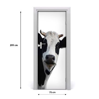 Adesivo per porta interna Mucca macchiata