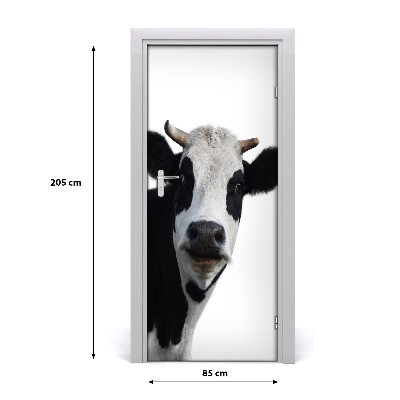 Adesivo per porta interna Mucca macchiata