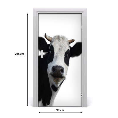 Adesivo per porta interna Mucca macchiata