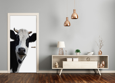 Adesivo per porta interna Mucca macchiata