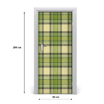 Adesivo per porta Griglia verde