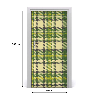 Adesivo per porta Griglia verde