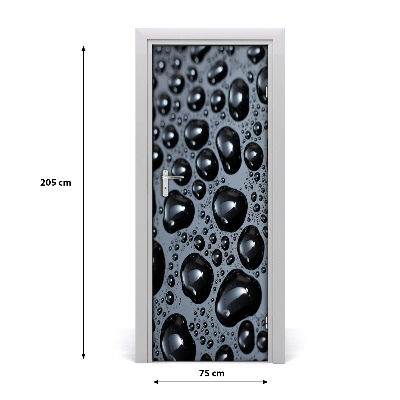 Poster adesivo per porta Gocce d'acqua