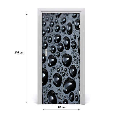 Poster adesivo per porta Gocce d'acqua