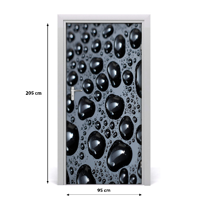 Poster adesivo per porta Gocce d'acqua