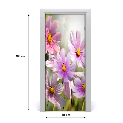 Adesivo per porta Fiori di campo