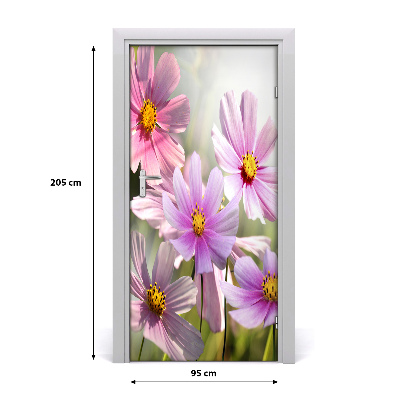 Adesivo per porta Fiori di campo