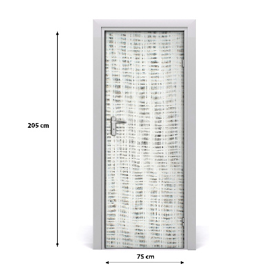 Rivestimento Per Porta Tela bianca di lino